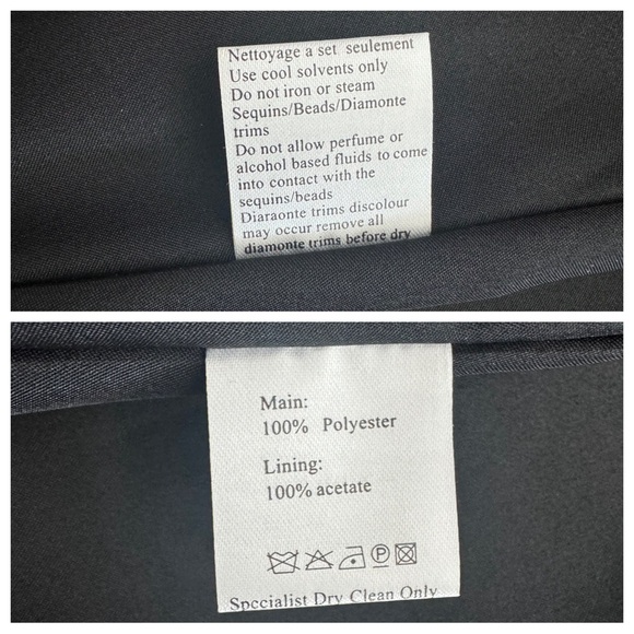 NWT-MGNY Soft Satin Evening Gown with Lace and Beaded Appliques - Picture 16 of 16